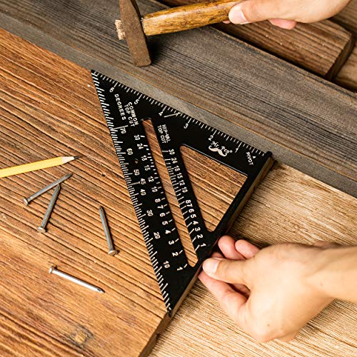 Mr. Pen CR01 Rafter Square, Metal Square, 7 Inch, Carpenters Square, Square Tool, Metal Square Ruler, Carpentry Squares thumb #5