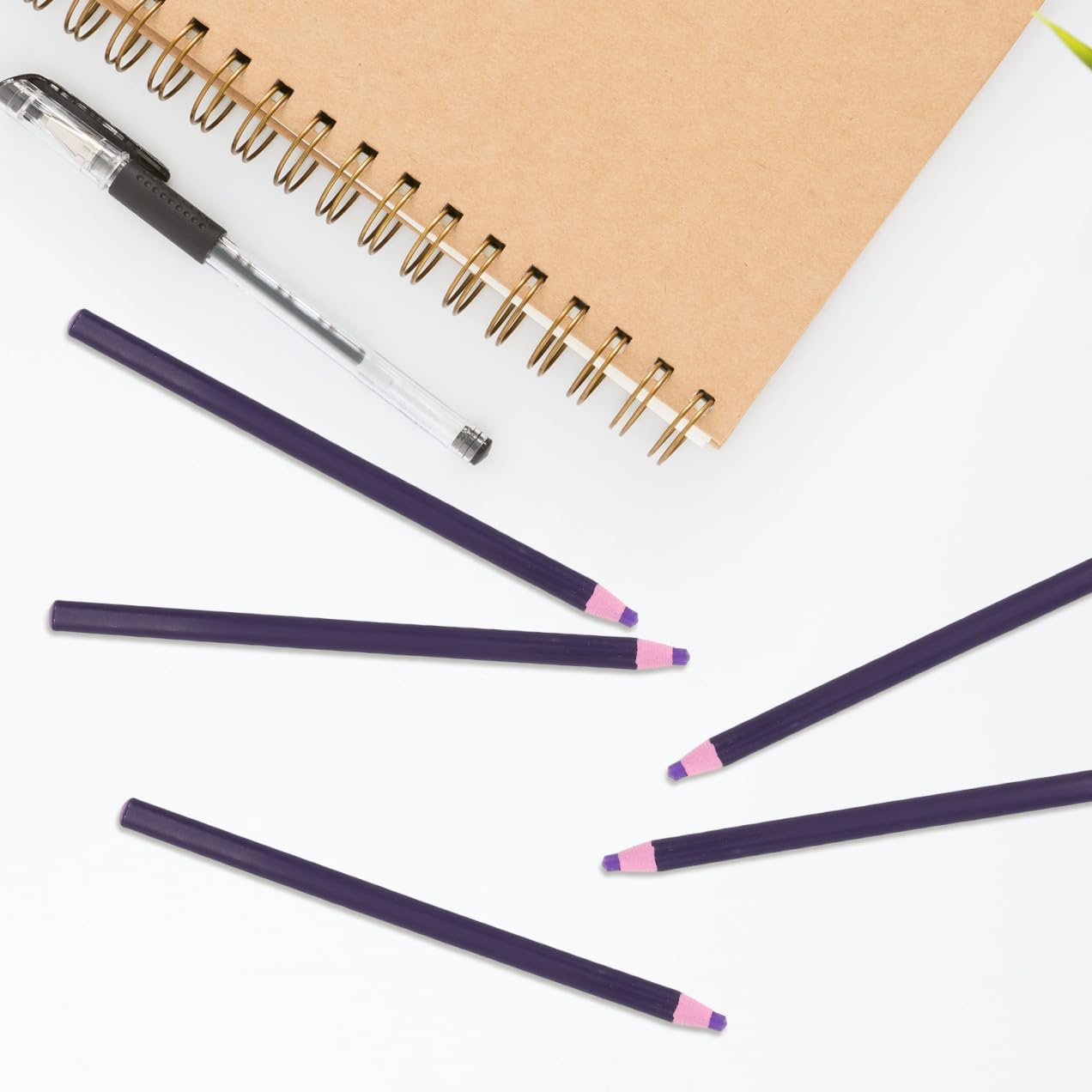 12pcs Multi-use Tear String Crayon Pencils for Marking Various Safe Grease Pencils for School Office Industrial and Home Use