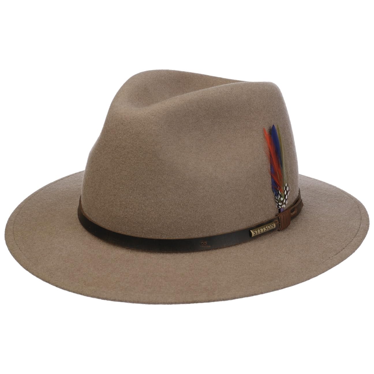 Stetson Rockbrook Traveller Wollhut Einfarbiger Outdoor- und Regenhut aus Filz Made in Poland Unisex Herbst/Winter