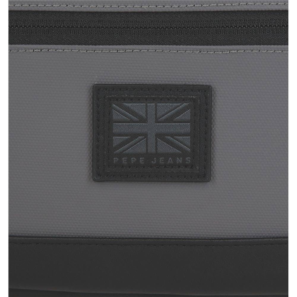 Pepe Jeans Hoxton Nececer Adaptacyjny Szary 26x16x12 cm Poliester i PU by Joumma Bags, Szary, Talla única, Adaptacyjna kosmetyczka