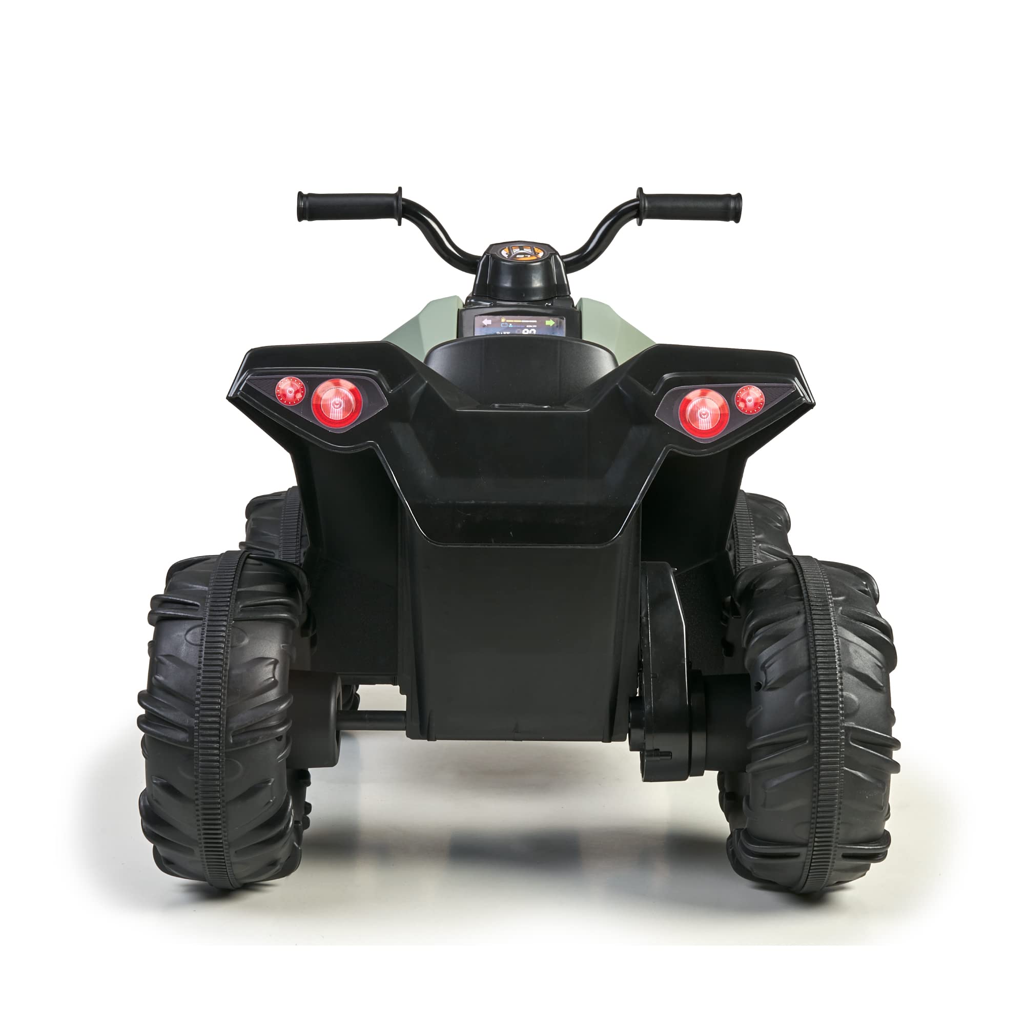 FEBER - Quad Boxer 12V, un posto, elettrico, con ruote larghe per maggiore stabilità e velocità massima 5 km/h, per bambine/i dai 3 anni, Famosa (FEN03000)