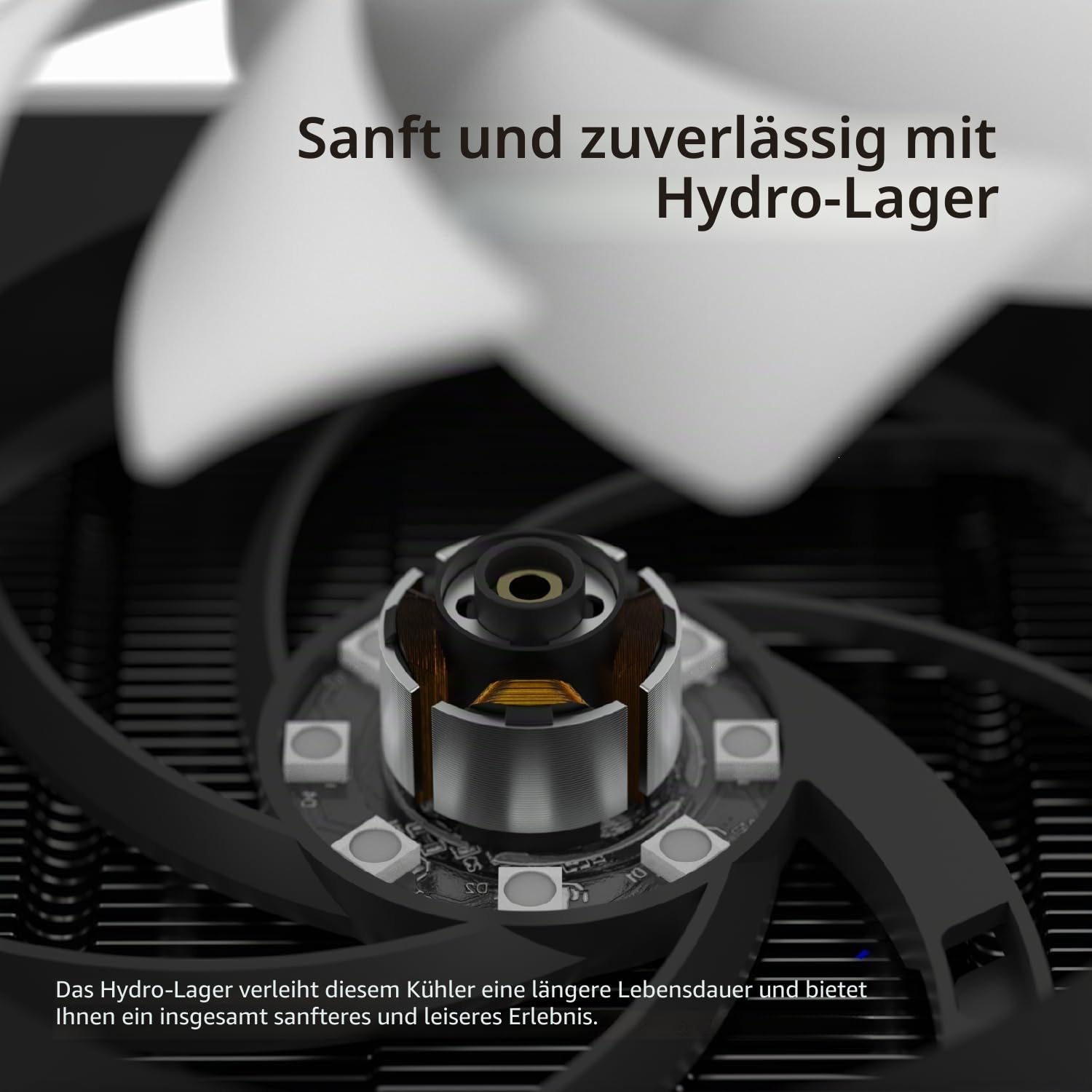 APNX AP1-V CPU-Kühler - 120mm, weiß