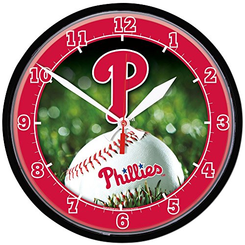 MLB 2935714 Philadelphia Phillies Round Wall Clock, 12 . 75