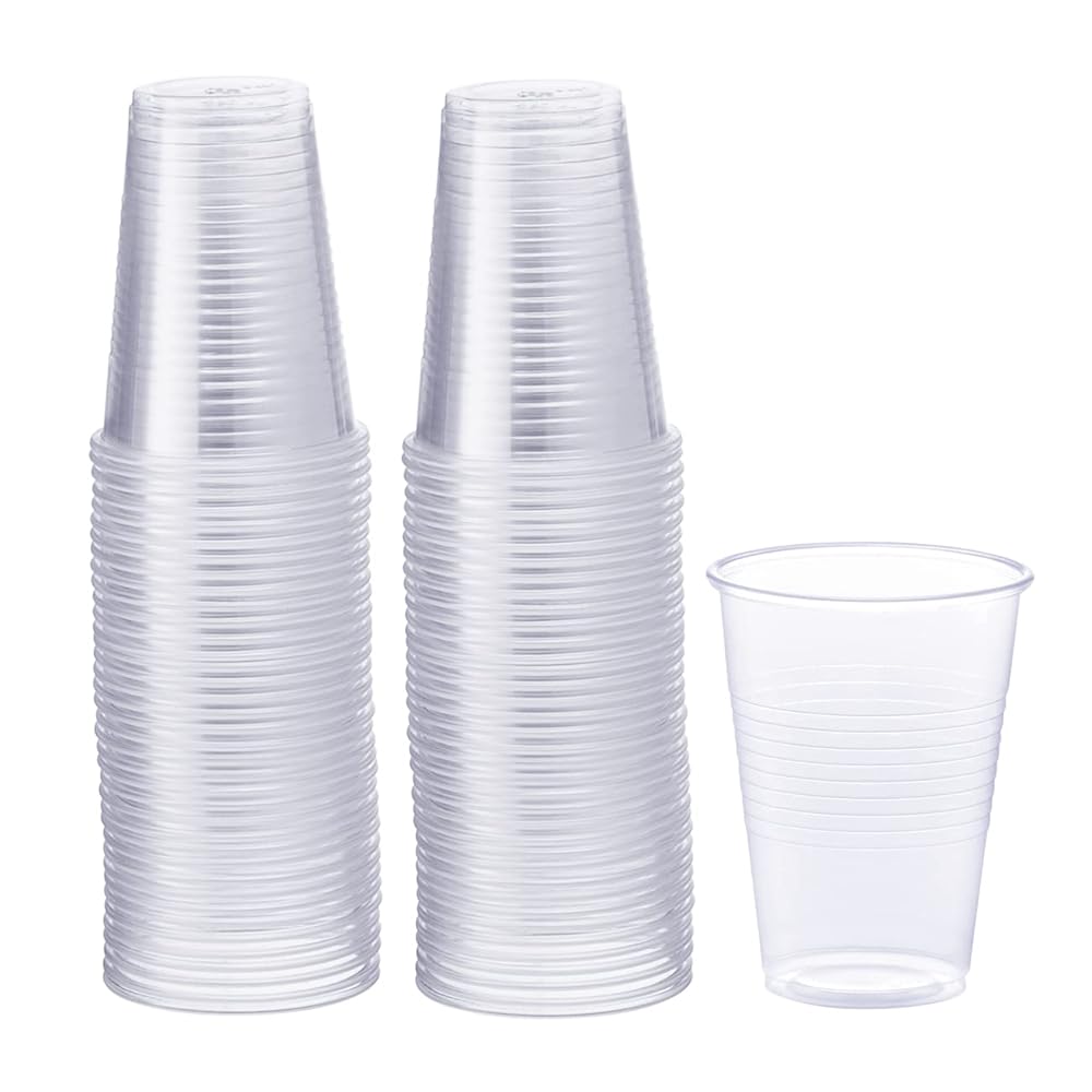 GUSTO Clear Plastic Cups [9 oz - 80 Count] - Disposable Drinking Cups for Parties, Events, & Everyday Use - Crystal Clear, BPA-Free, Durable Polypropylene (Formerly Comfy Package)