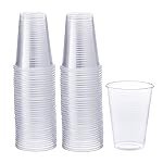 GUSTO Clear Plastic Cups [9 oz - 80 Count] - Disposable Drinking Cups for Parties, Events, & Everyday Use - Crystal Clear, BPA-Free, Durable Polypropylene (Formerly Comfy Package)
