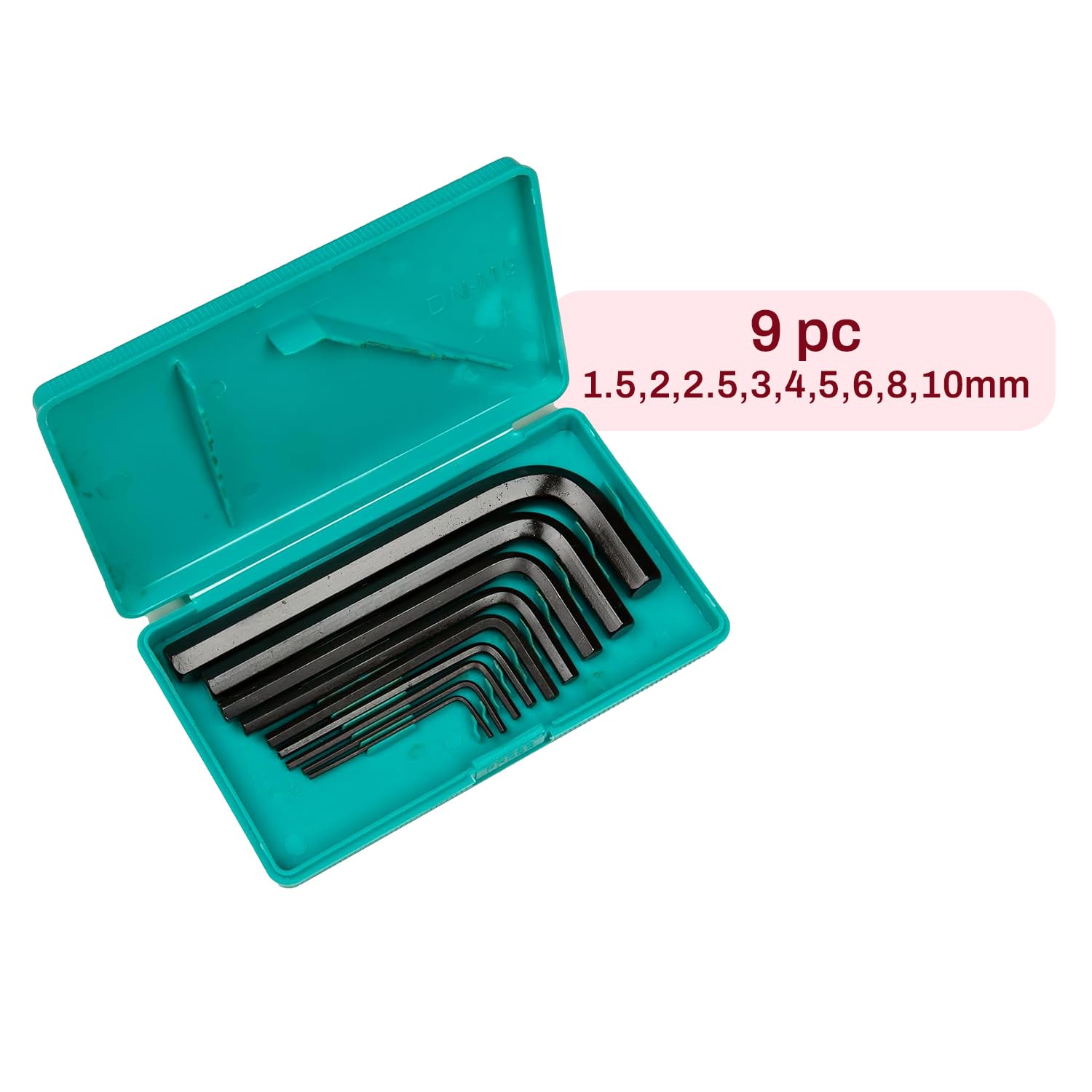 DeNeerS DN KM9V 9pc Hex Allen Key set Short pattern (1.5,2,2.5,3,4