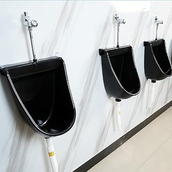 Wall Mounted Commercial Plastic Urinals for Men,waterless Urinal with Hose,Outdoor Urinals Toilet, Universal Washout Urinal,Adult Garage Urinal Urine Diverter for Public Toilet Bathroom