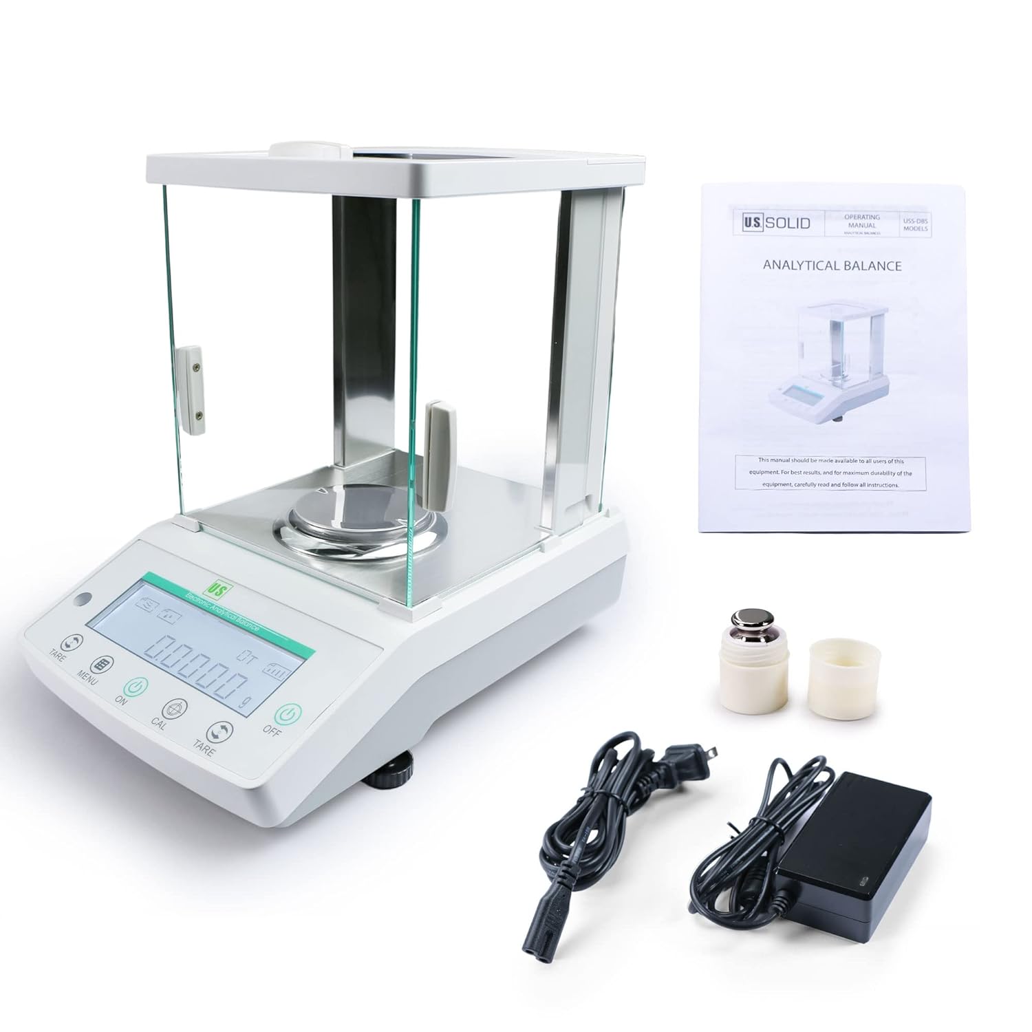 U.S. Solid Analytical Balance box contents