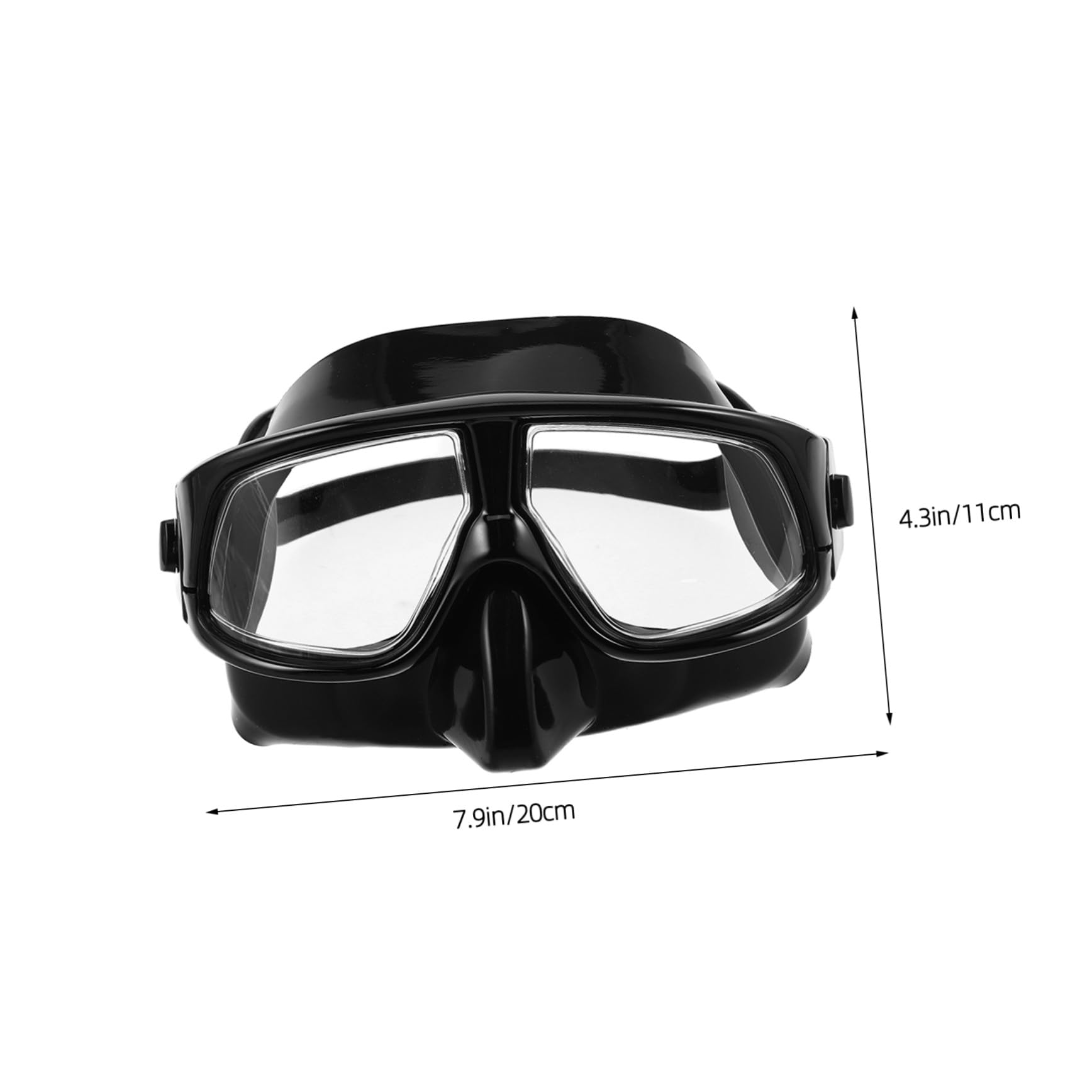 UPKOCH Máscara de Buceo con Correa Ajustable para Snorkel y Buceo con Sellado Visión y Volumen para Adultos