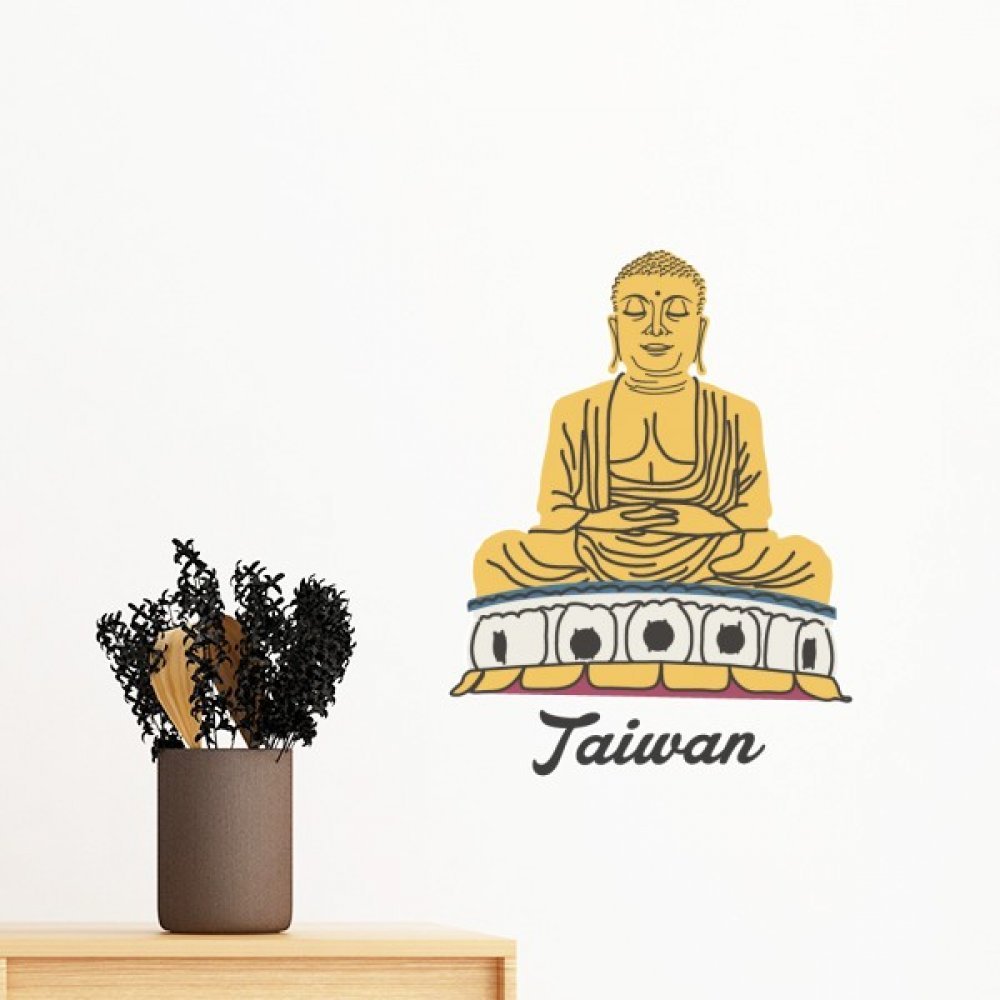 Voyage à Taïwan sticker Bouddha pour une âme sereine