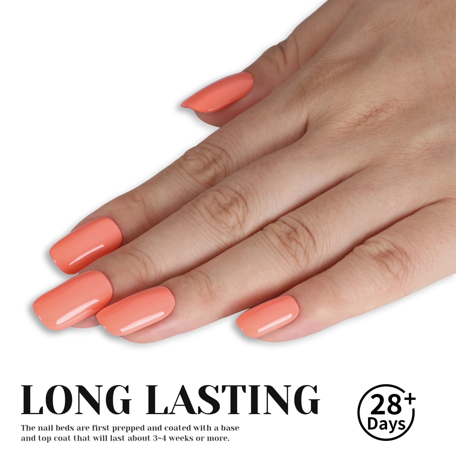 TUTUYU Neon Light Coral Gel Polish Vernice Gel 12 ml per Nail Art Starter o Manicure Salon, Estate Autunno