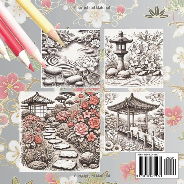 Japanese Gardens Coloring Book: A Coloring Journey into the Beauty of Zen Landscapes (Escape & Explore: Wonders of the World Coloring Series) - Image 2
