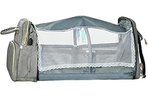 Multifunctional and Spacious Diaper Bag with Foldable Changing Station