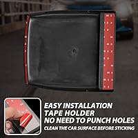 Vista 6 de KATUR - Cobertura decorativa universal para entrada de aire del capó del coche, color negro