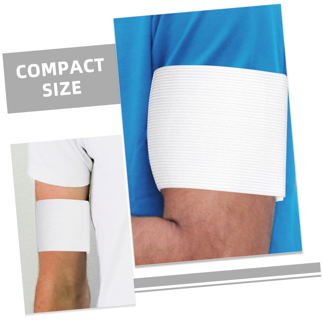 Toyvian Brassard Vide Accessoires Brassard Football Bandes Brassards Bande De Joueur De Sport Groupe De De Football Nylon Blanche