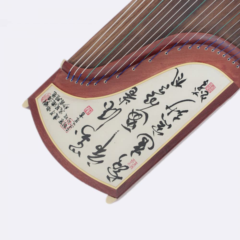 YXSH Lan Guzheng drzewo sandałowe grawerowanie styl profesjonalna gra Guzheng odpowiedni dla początkujących