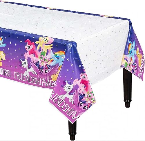 amscan MLP Friendship Adventures - Mantel de plástico talla única  Púrpura