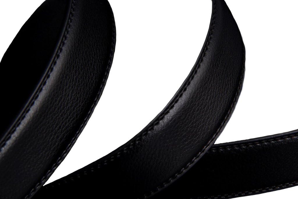 Bullit Men's Genuine Leather Belt Automatic Buckle Black image 3