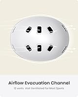 Vista 4 de OutdoorMaster - Casco de patineta y ciclismo, dos forros extraíbles, ventilación, para varios deportes, scooter, patinaje en línea, patinaje