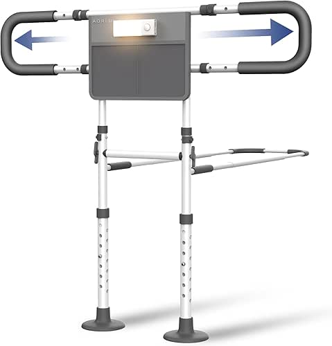 Agrish Bed Rails for Elderly Adults Safety with Motion Light