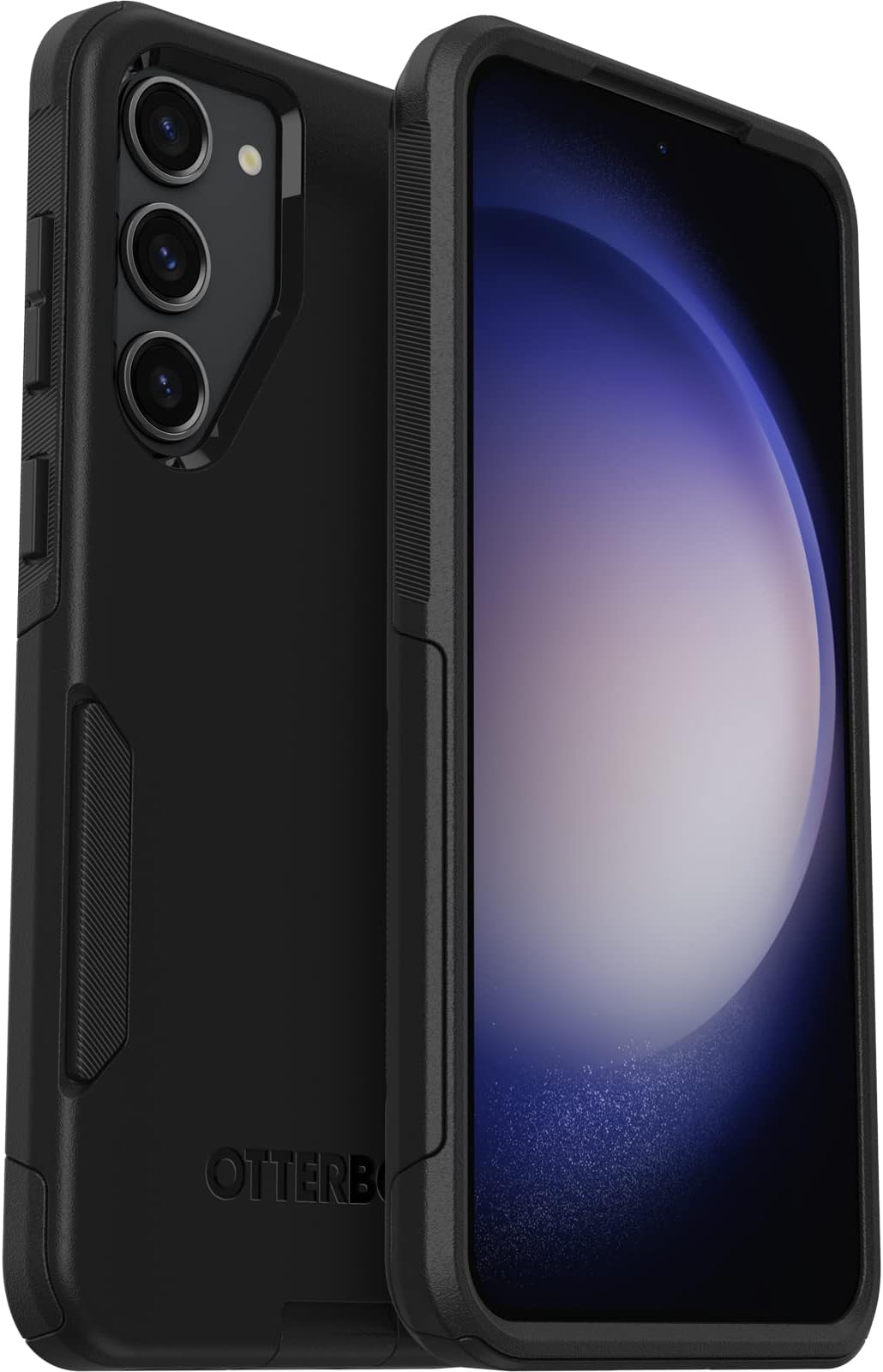 Galaxy S23+ Commuter Series Case - BLACK , slim & tough, pocket-friendly, with port protection | Tough, Pocket-Friendly, with Port Protection