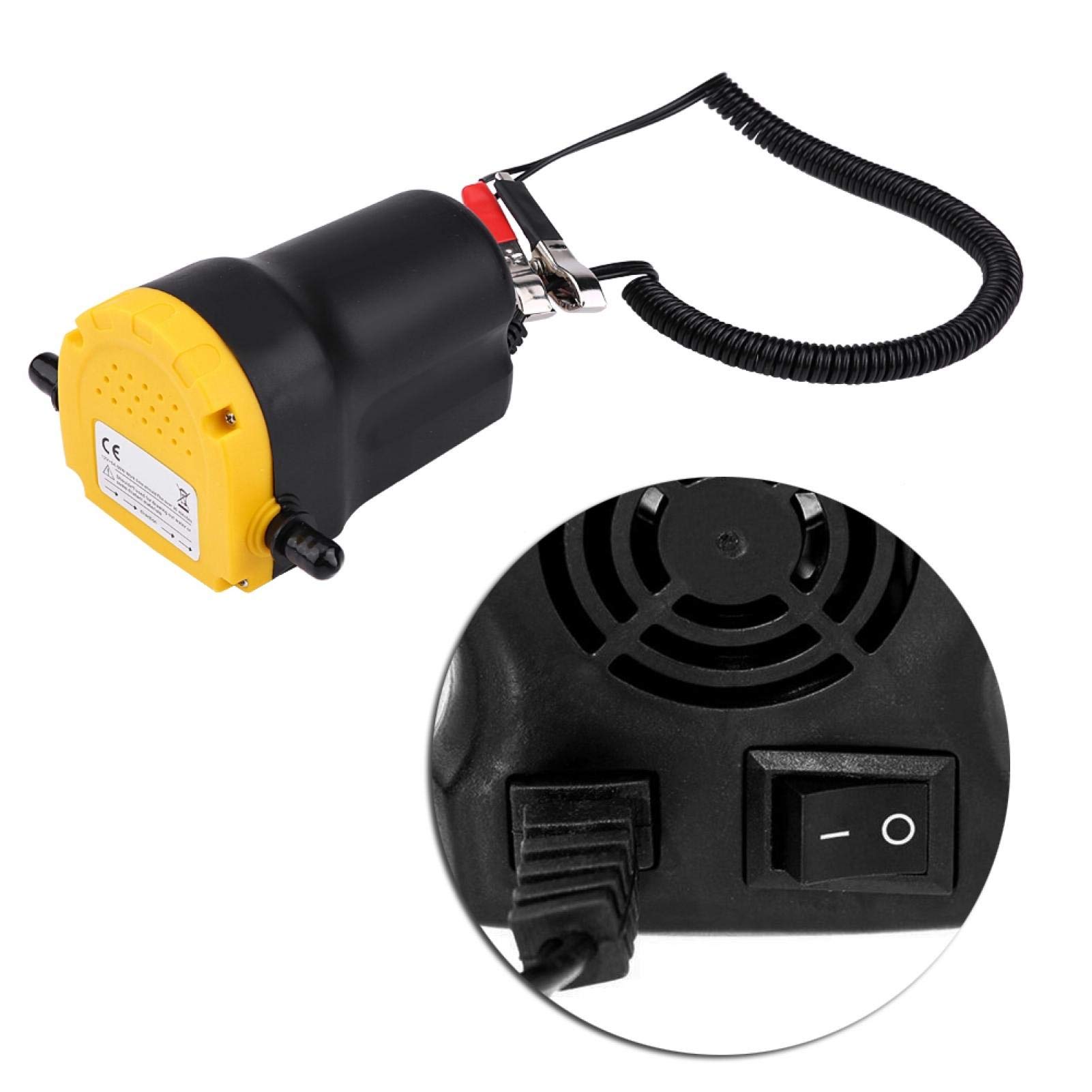 Bomba de Aceite, DC 12V 60W Extractor de Fluido Aceite de Motor Bomba de Transferencia 250L / Hora Plástico y Aluminio para Coche Moto Quad