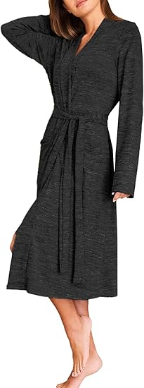 Ekouaer Women's Lightweight Dressing Gown with Soft Fabric