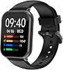RUIMEN Smart Watch, Compatible with iPhone, Android, Call Function, Smart Watch, Pedometer, Wristwatch, Incoming Call & Message Notifications, Flashlight, Weather Forecast, Music Control, 100 Types of Exercise Modes, Dial, IP68 Waterproof, Long-Lasting Battery, Stopwatch, Alarm Clock, Sedentary Alert, Smartphone Finder, Japanese Instruction Manual English Language Not , Replacement Band Included