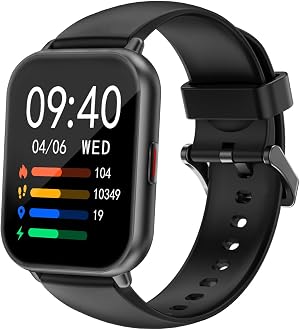 RUIMEN スマートウォッチ 歩数計 心拍計