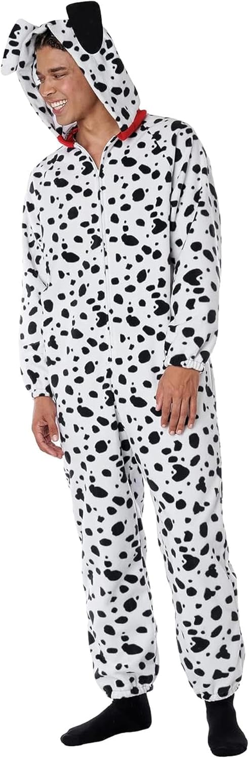 California Costumes mens Dalmatian Fleece Jumpsuit