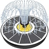 Yzert Solar Fountain for Bird Bath, 3.5W Upgraded Solar Bird Bath Fountain with 4 Fixed Pipes 7 Nozz