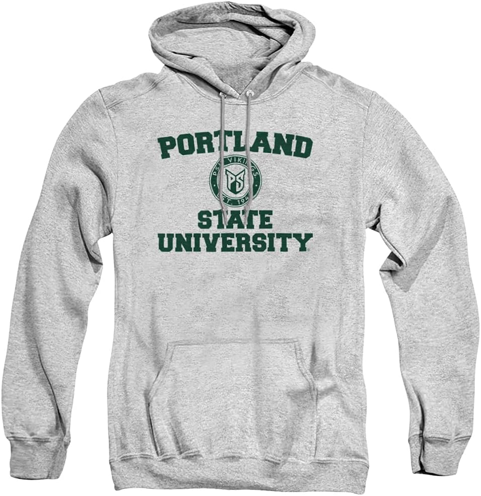 Portland State University Official Circle Logo Unisex Adult Pull-Over Hoodie