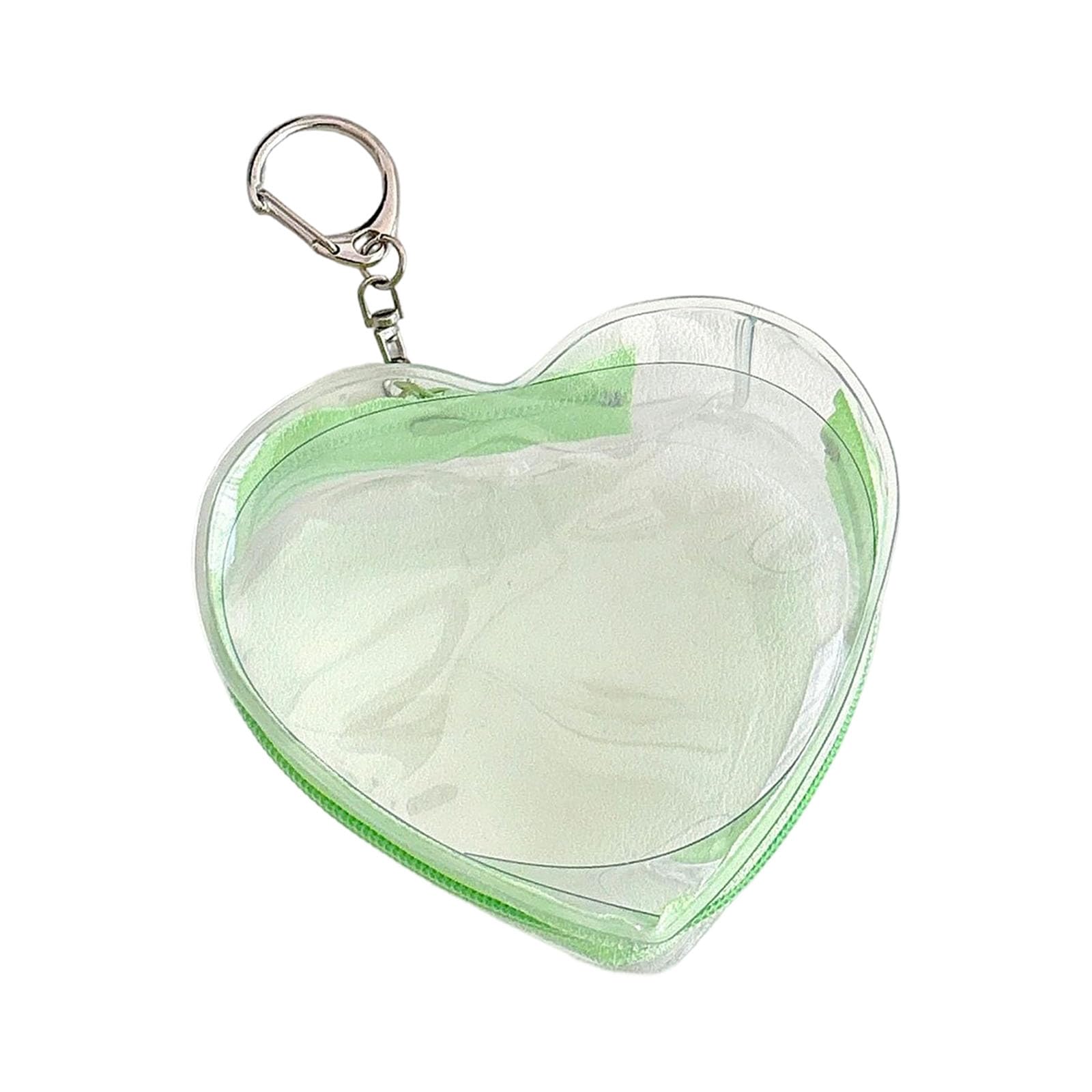 Maxtonser Clear Figure Display Bag with Keychain,Portable Doll Storage Bag Carrying Case Pouches Keying Charms for Collectibles
