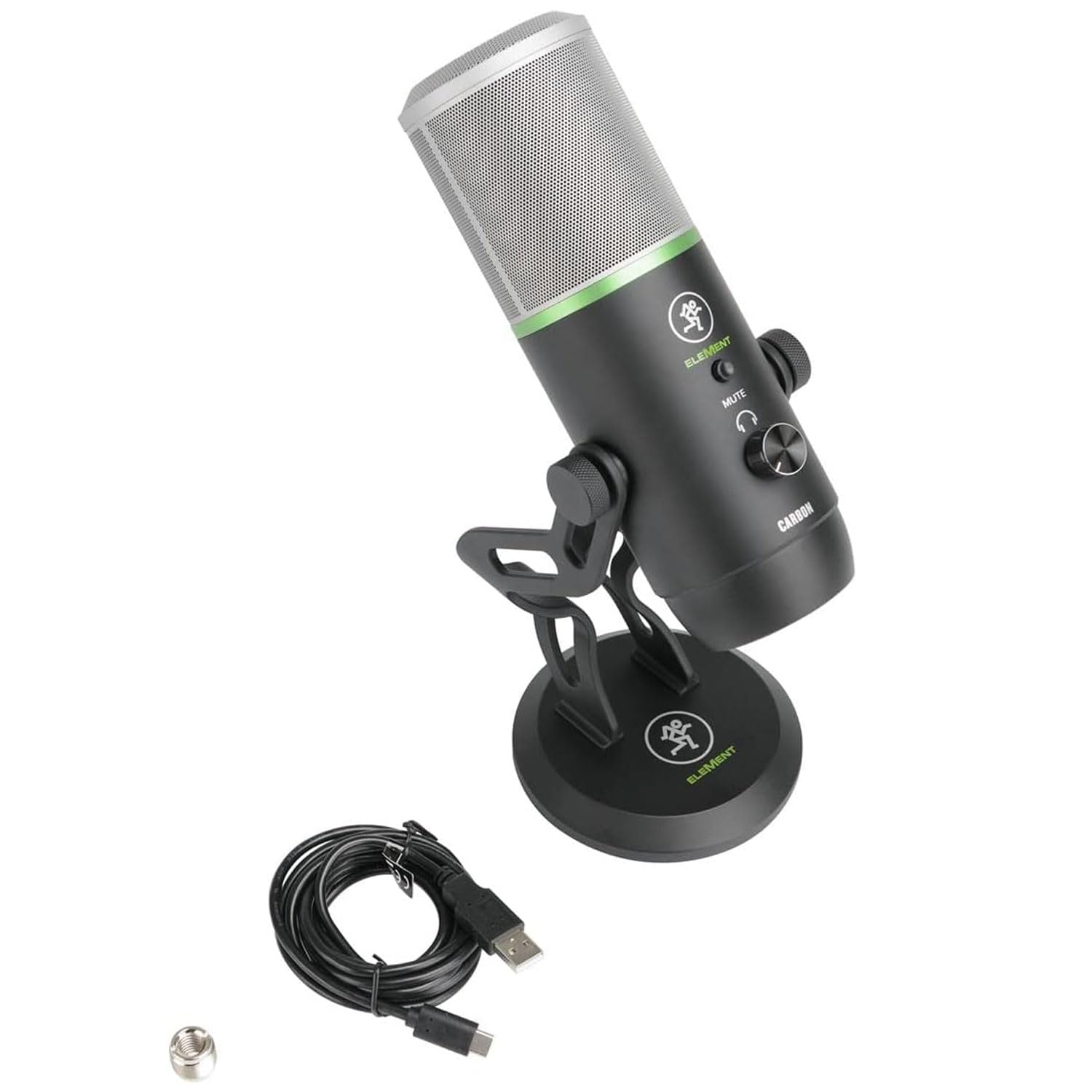 Mackie EM-Carbon mikrofon kondensatorowy USB z ramieniem przegubowym keepdrum