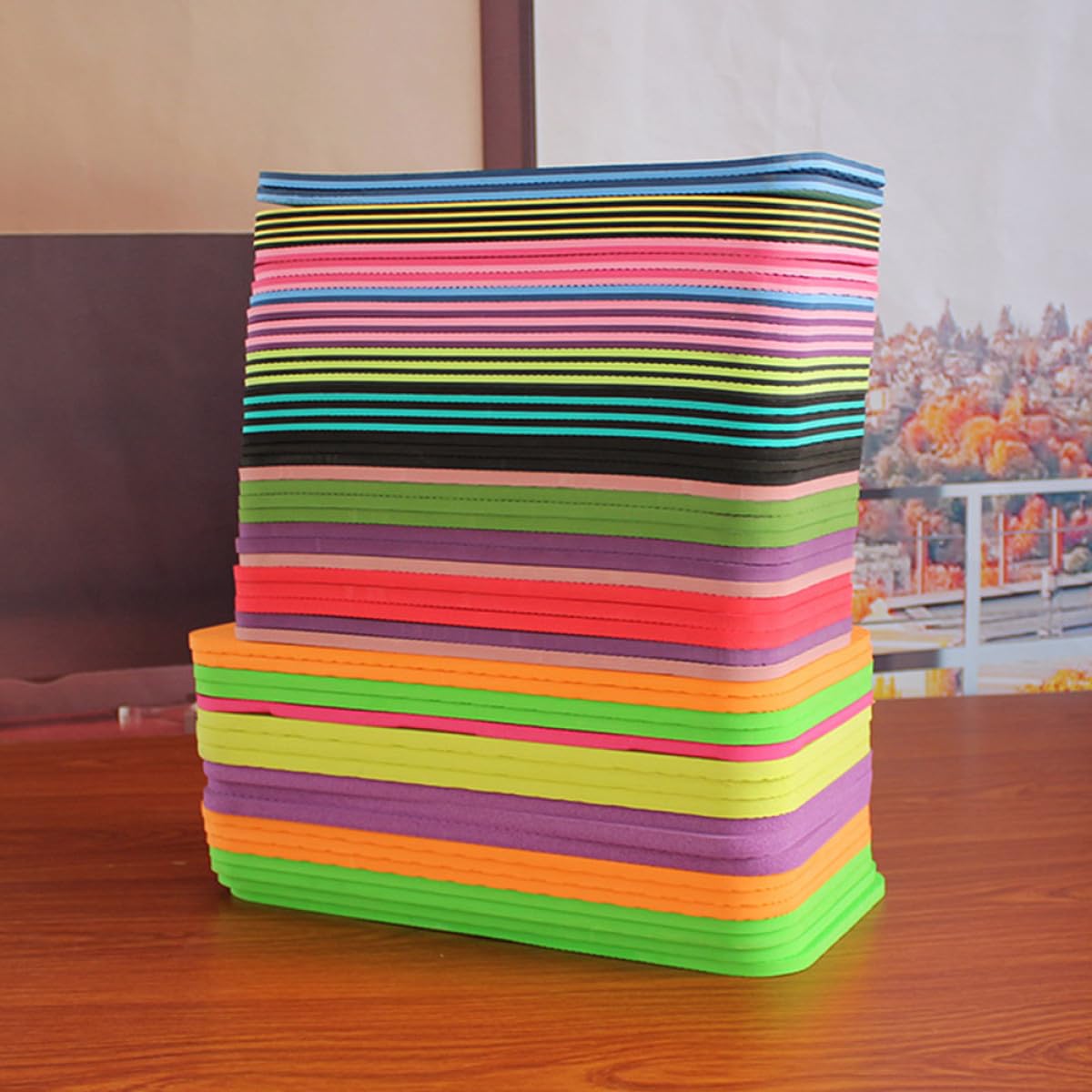 MAGICLULU 12 Cojines Gruesos para Yoga y Rodillas 34x17x0,6 Cm Tpe Antideslizantes para Pilates y Ejercicios en Suelo, Colchonetas para Arrodillarse y Sentarse en Color Aleatorio