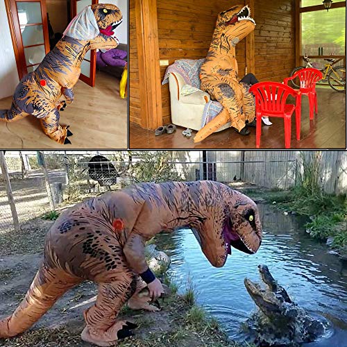 Jashke inflatable dinosaur costumes for adult dinosaur halloween t rex costume for adults 3 Jashke inflatable dinosaur costumes for adult dinosaur halloween t rex costume for adults - image 4
