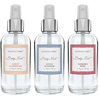 Vista 11 de Olivia Care Spray corporal hecho con aroma natural de clementina dulce, refrescante, calmante, refrescante e hidratante, elimina el olor con aroma