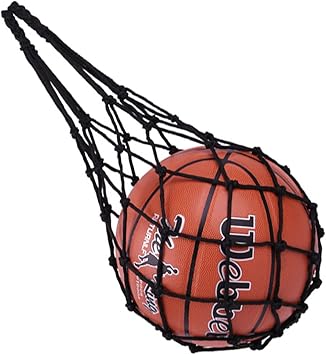 Amazon ボールネット 網袋 ボール収納ネット 簡易ボールバッグケース ハンドキャリートレーニングバッグ バスケットボール サッカー バレーボール用 保管用 持ち運びに便利 ブラック Laxir ボールバッグ