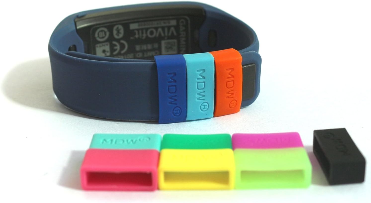 MDW 7 pack Secure Silicon Fastener Ring for Garmin Vivofit to Fix the Band Clasp Fall Off Problem,dont Lose Your Garmin Vivofit! Only the Fastener Ring Not Include Replacement Wristband