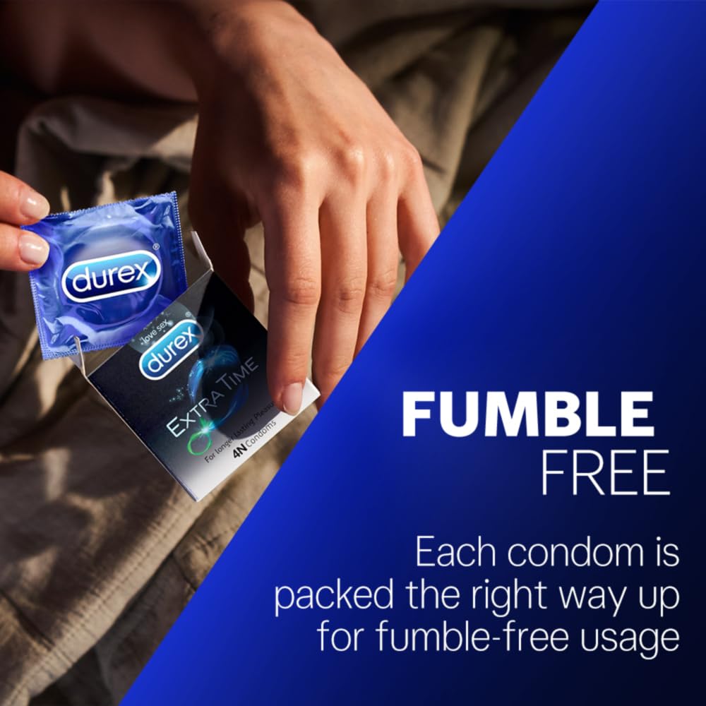 Durex Extra Time Longer Lasting Condom - 4 pcs product image 5