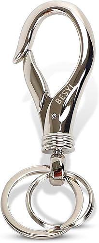 Llavero de comercio con 2 llaveros, llavero de coche resistente para oficina y escuela para hombres y mujeres.