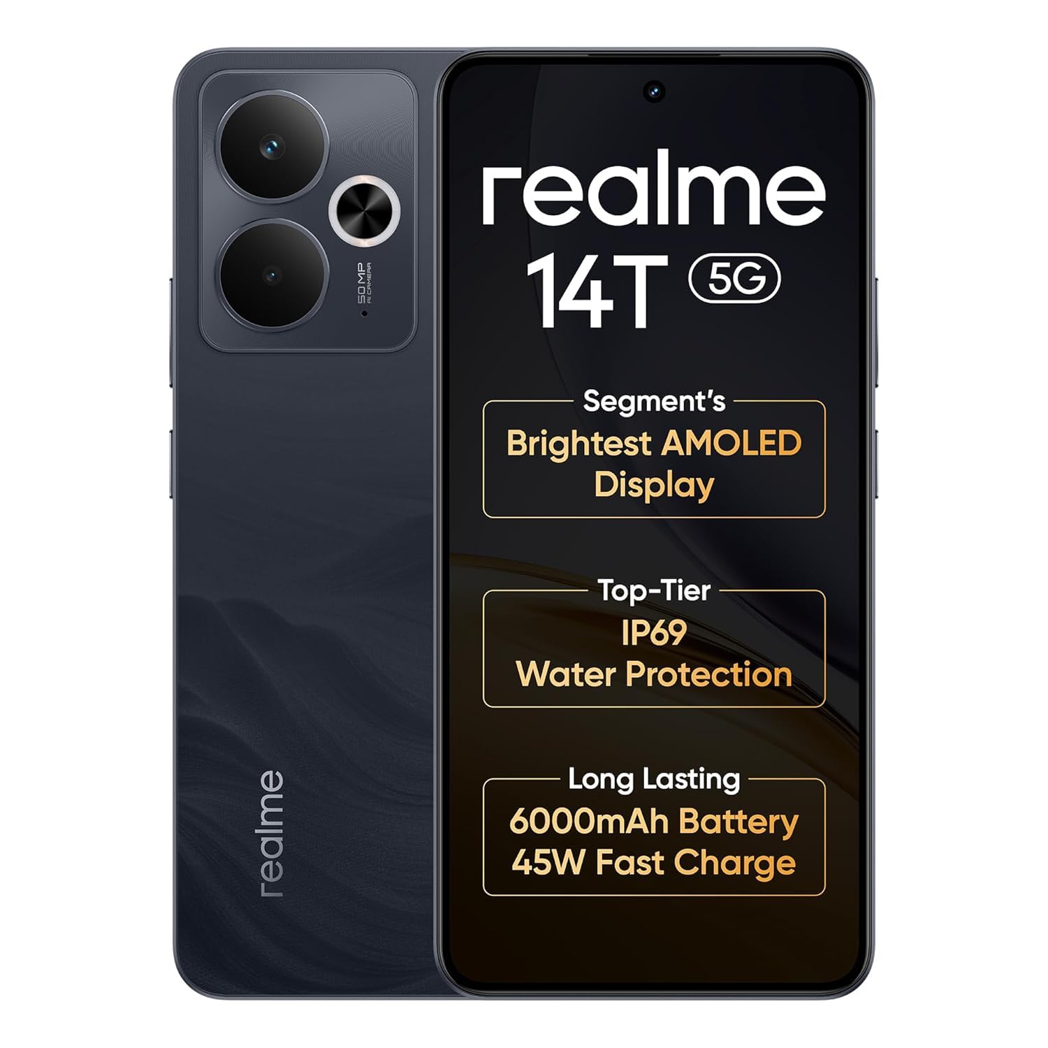 realme 14T 5G (Obsidian Black, 8GB RAM, 128GB Storage) realme 14T 5G (Obsidian Black, 8GB RAM, 128GB Storage)