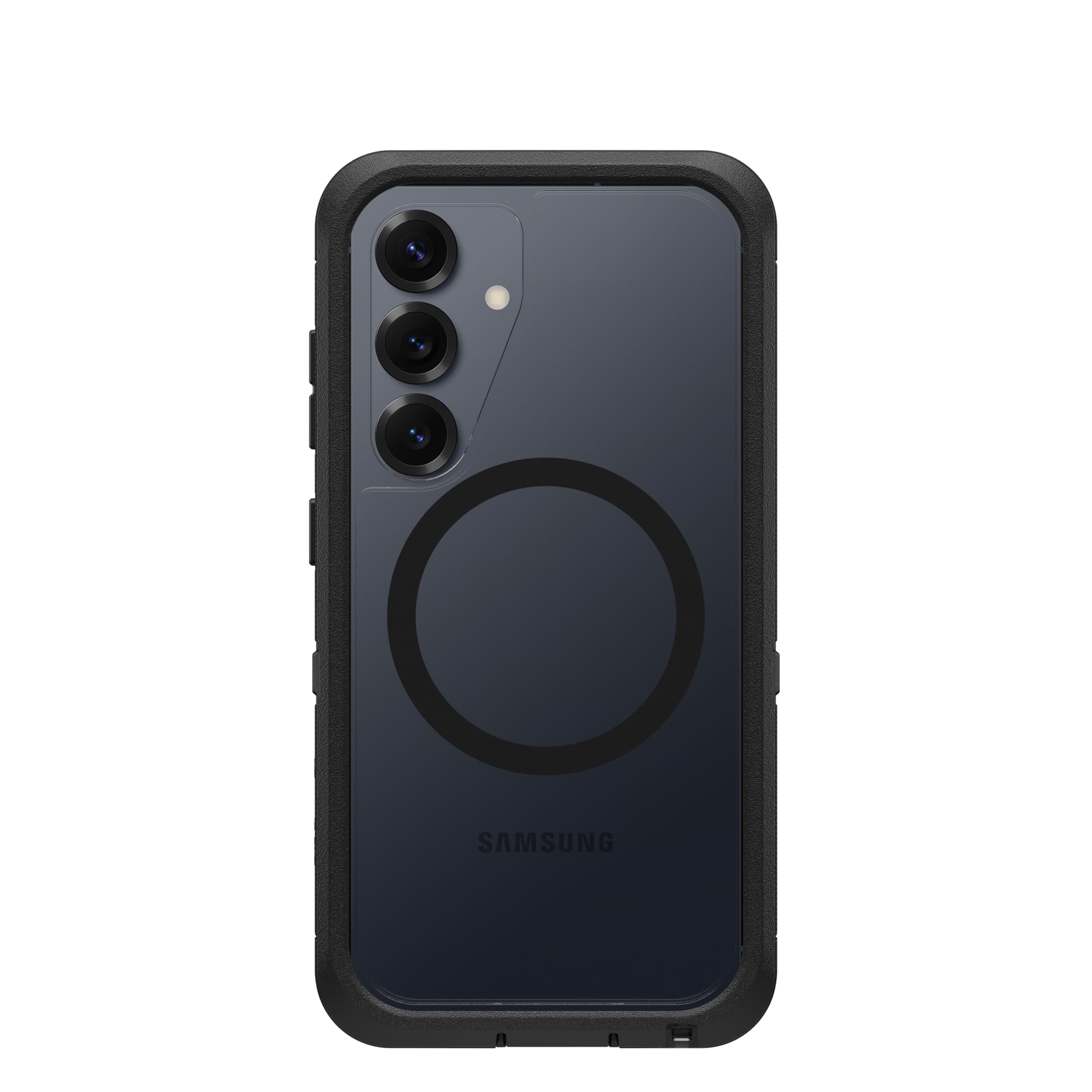 OtterBox Defender Series XT Clear Case with Magnets for Samsung Galaxy S25, Shockproof, Drop proof, Ultra-Rugged, Protective Case, 7x Tested to Military Standard, Clear/Black