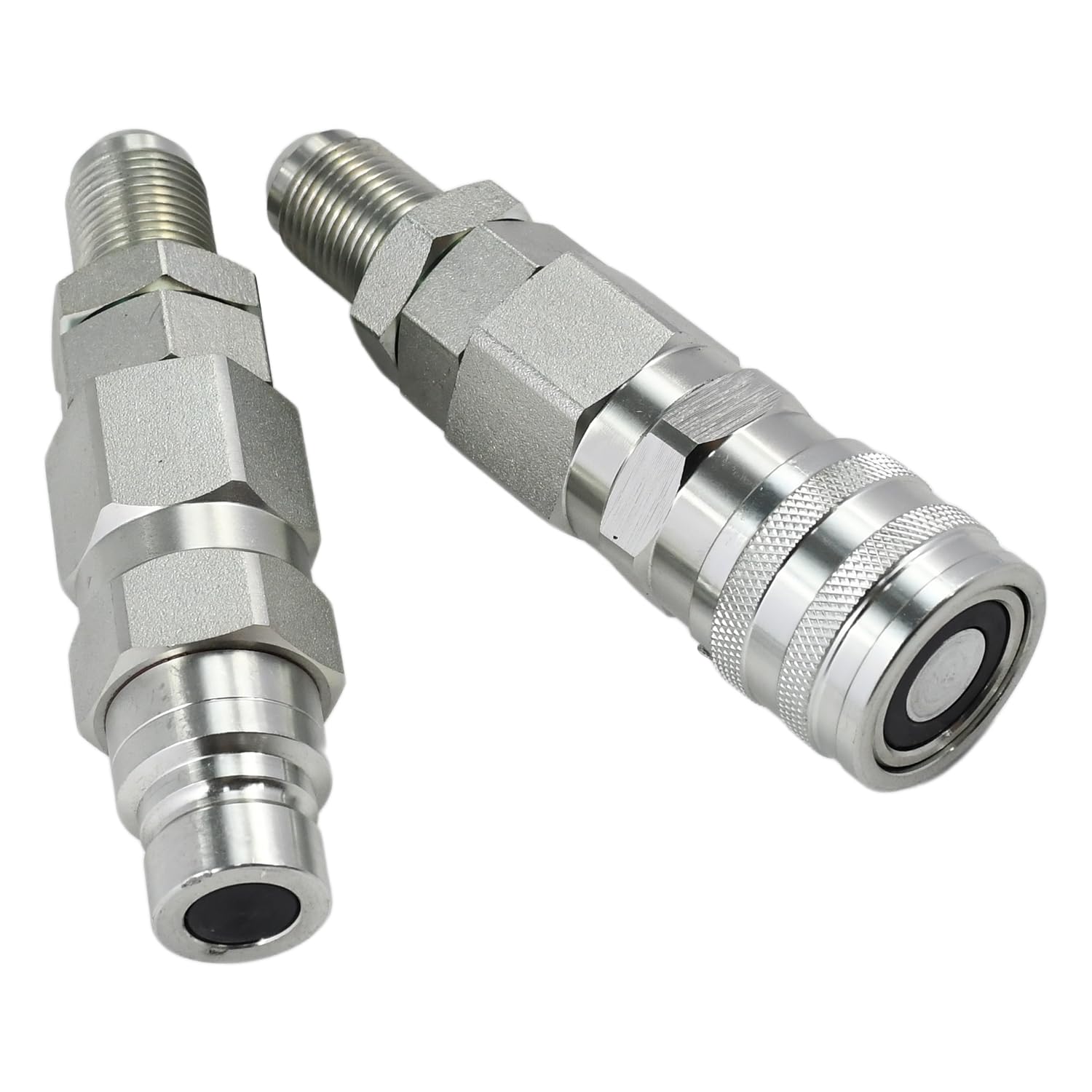 Juego de acopladores de conexión rápida FEM-501-10BMF FEM-502-10BMF compatible con Bobcat compatible con New Holland compatible con funda compatible con Gehl