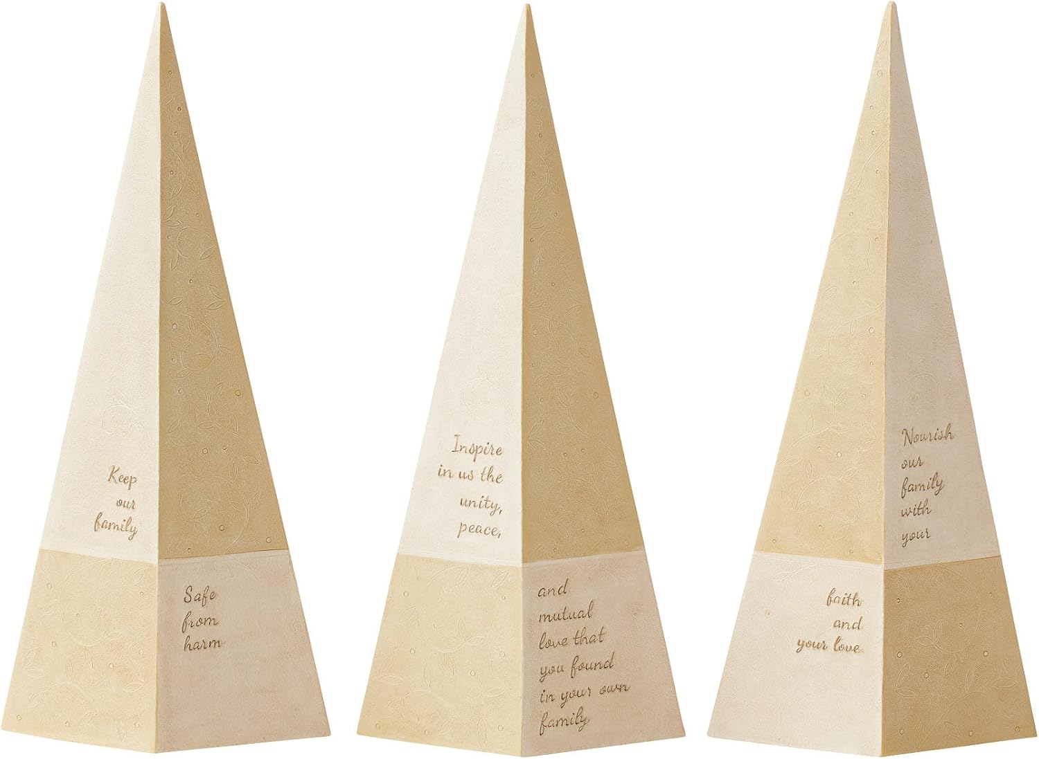 Enesco Foundations Holy Family Nativity Pyramid Figurine Set, 9.25 Inch, Multicolor