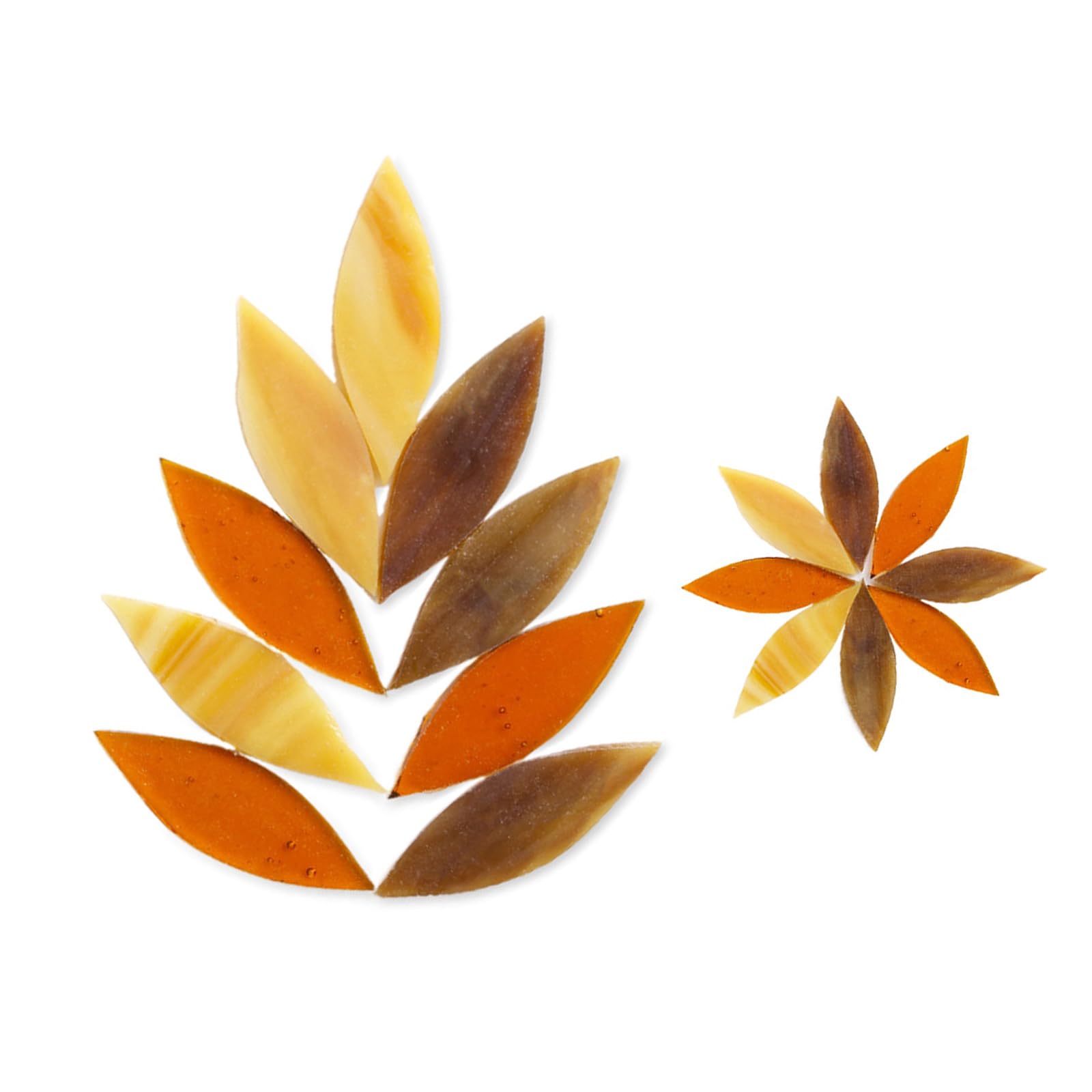 Yhplxyuus Petals Tiles Mixed Color Tiles Flower Leaves for Home Garden Decoration Project Colorful Flower Leaves Petals