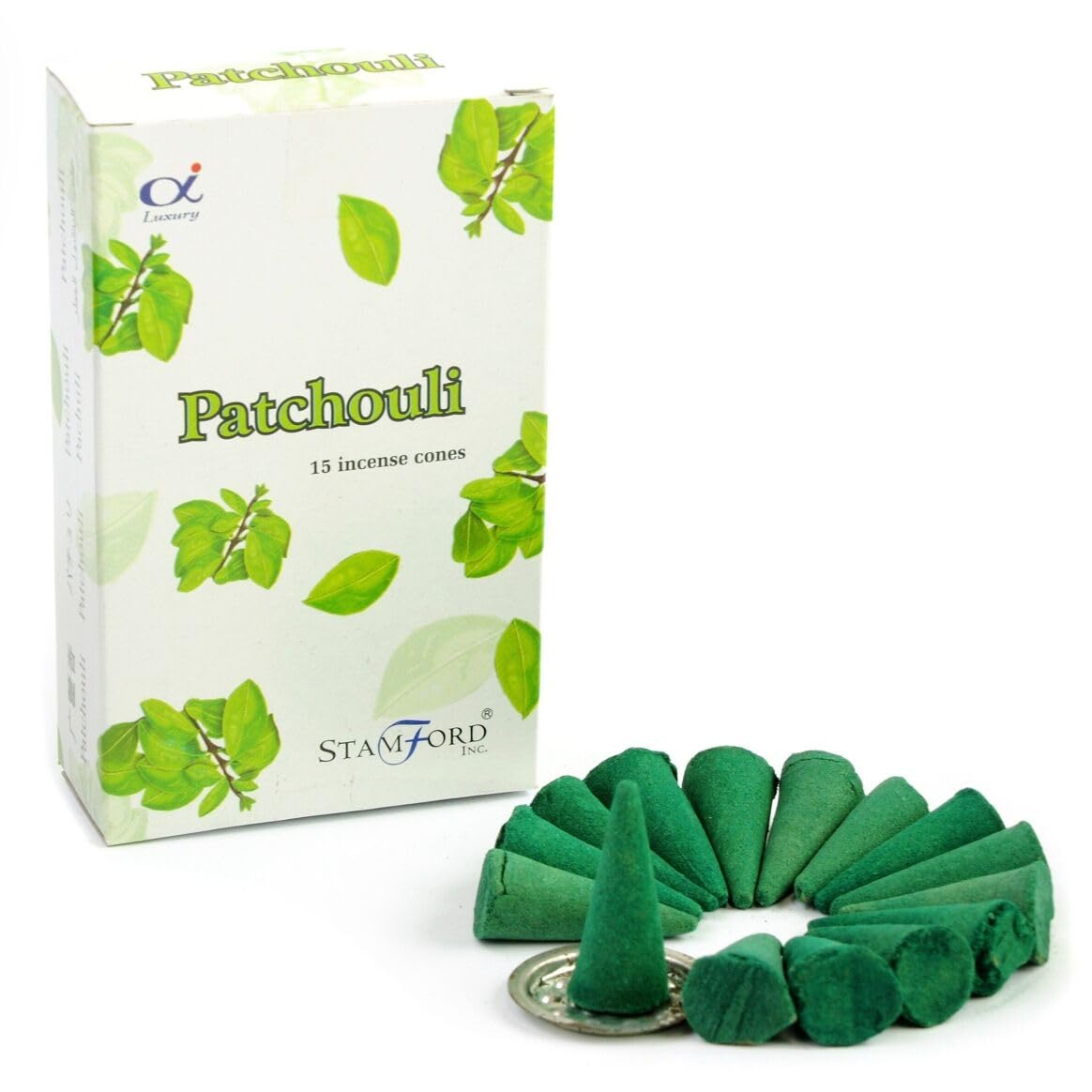 Giftlocaluk Stamford Incense Cones Patchouli - 12 Packs X 15 Cones