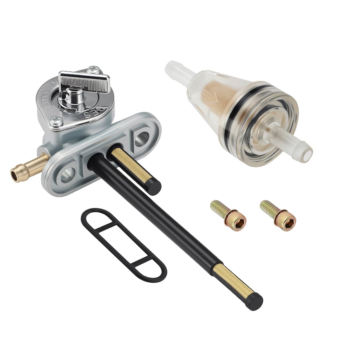 Rubinetto benzina alluminio per Polaris Big Boss Trail Boss Blazer Magnum Scrambler Sportsman 250 300 350 400 425 500 1993-2009