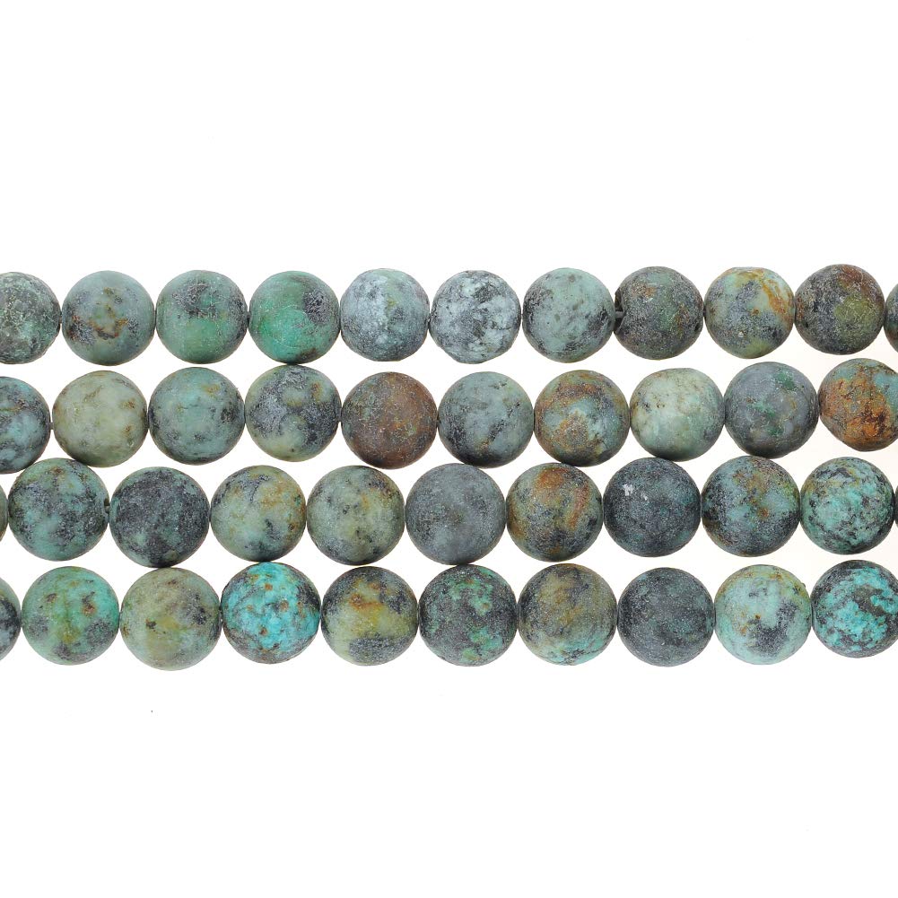 Lot De 40 Perles En Turquoise Africaine Naturelle - Chips 4-10mm, Bleu Vert, Neuf, Fabriqué En France