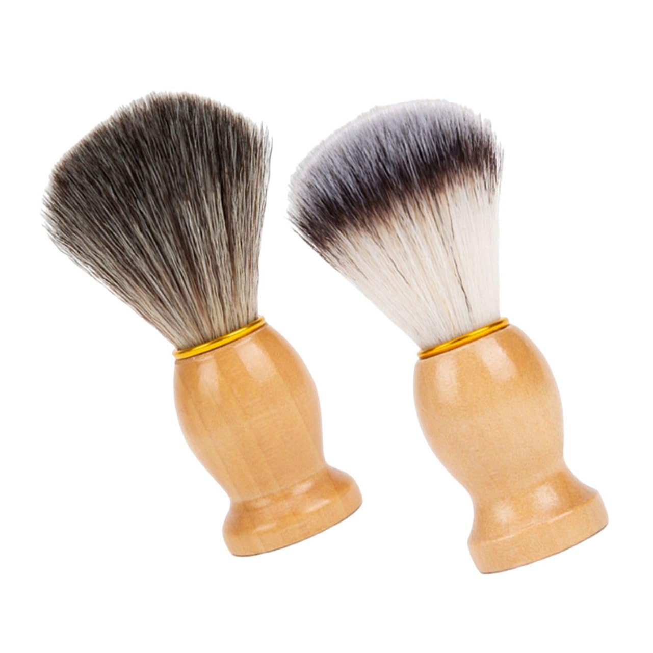 Healeved Men's Multi-function Shaving Brush Synthetic Nylon Foaming Brush Head for Salon Use